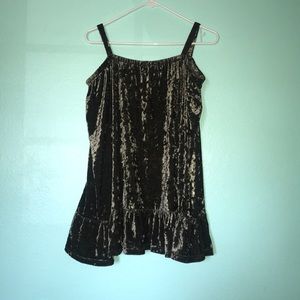Cute Mystree Velvet Blouse